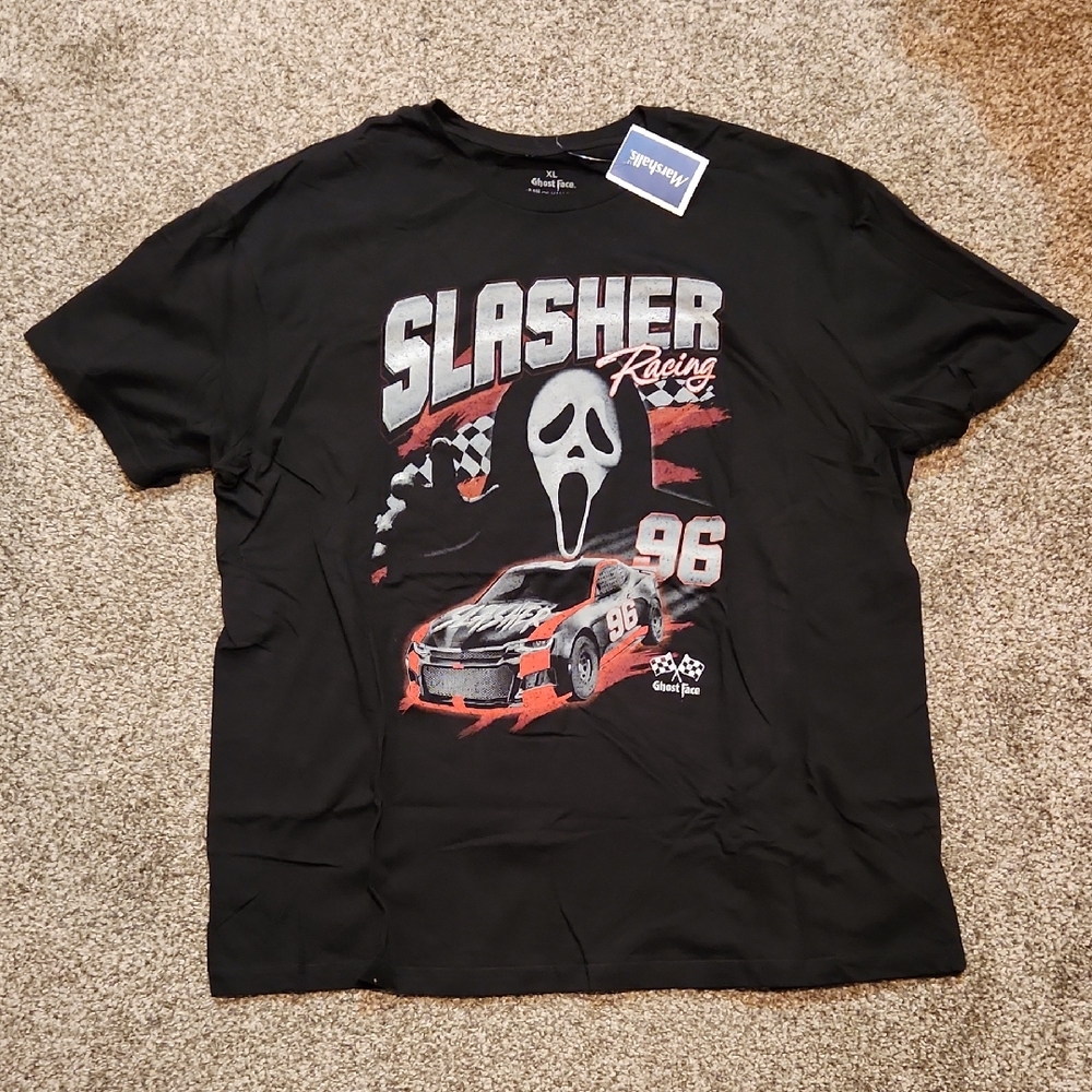 Ghost Face Slasher Racing Graphic Tee